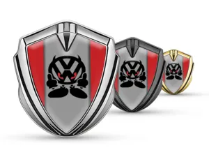 VW Emblem Fender Badge Sports Style Glossy